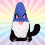 NEW Black Cat Gnome Kickin' Stick