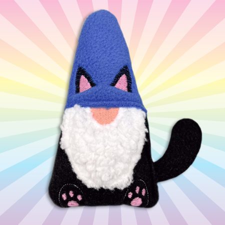 NEW Black Cat Gnome Kickin' Stick